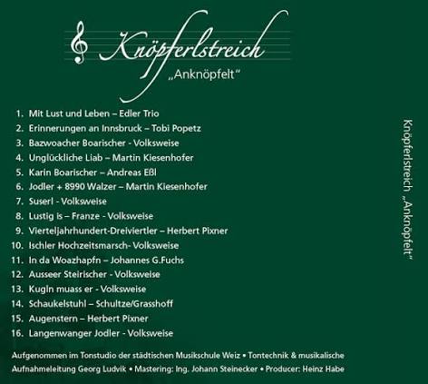 CD Anknöpflt · Rückseite